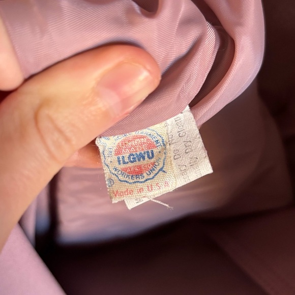 Vintage Dusty Pink Overcoat - Picture 5 of 6